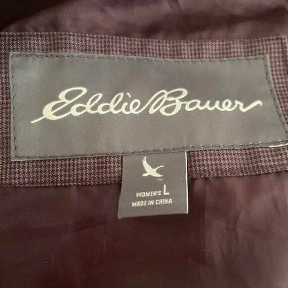 Eddie Bauer weatherproof rain jacket men's or women's size L large in mauve - Picture 5 of 9
